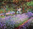 El jardín del artista en Giverny - cuadros al óleo de Monet