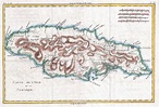 Large detailed old map of Jamaica with relief - 1780 | Jamaica | North ...