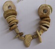 Upper Paleolithic Circa 30,000 B.C necklace composed of carved shells ...