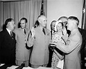 Gen J. Lawton Collins being sworn in as new Army Chief of Staff | Harry ...