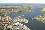 Wolgast Harbor in Wolfgast, Mecklenburg-Western Pomerania, Germany ...