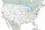 Map Of Usa Highways And Cities – Topographic Map of Usa with States