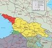 Mapa da Geórgia / Geórgia mapa online
