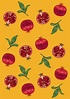 Pomegranate pattern | Pomegranate art, Colorful art paintings ...