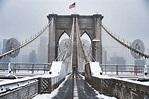 The Brooklyn Bridge in Winter | Brooklyn Bridge Snow Photos