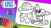 How to Coloring Lost Kitties, LOST KITTIES Coloring Book Pages For ...
