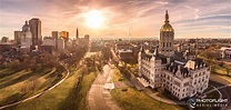 Hartford CT Capitol and Downtown Sunrise Panorama Media Asset Ref ...