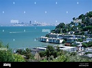 Sausalito, eine Stadt an der Bucht von San Francisco in Marin County ...