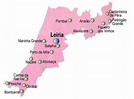 Mapa do Distrito de Leiria, Portugal