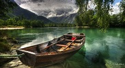 Fondos de pantalla : paisaje, lago, vehículo, río, bote de remos, canoa ...
