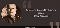 Frases y citas célebres de Benito Mussolini 📖