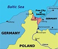 Map of Danzig, 1939 | Geografia, Mappe, Storia