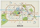 Mapa de atracciones turísticas de Berlín | Berlín turismo, Berlin viaje ...