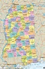 Mississippi Karte
