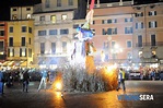 Befana a Verona: il "brusa la vecia" in piazza Bra nel 2014