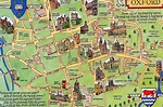 Coloured map | Oxford map, Places of interest, Postcard