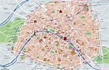 Mapa turístico de Paris : monumentos e passeios