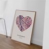 Wo alles begann Poster Herz Geschenk Liebe - Etsy.de
