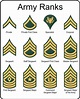 Military U.S. Army Rank insignia metal sign | Army ranks, Military ...