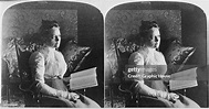 Stereoscopic image showing American writer and suffragist Mary Baird ...