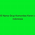 nama komunitas keren indonesia