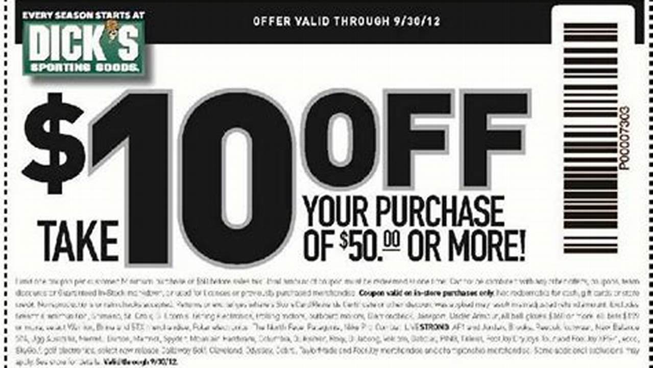 $10 Off $50 Coupon In-Store 2024