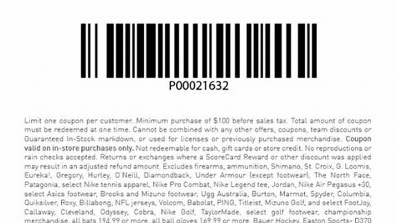 $20 Off $100 Coupon In-Store 2024