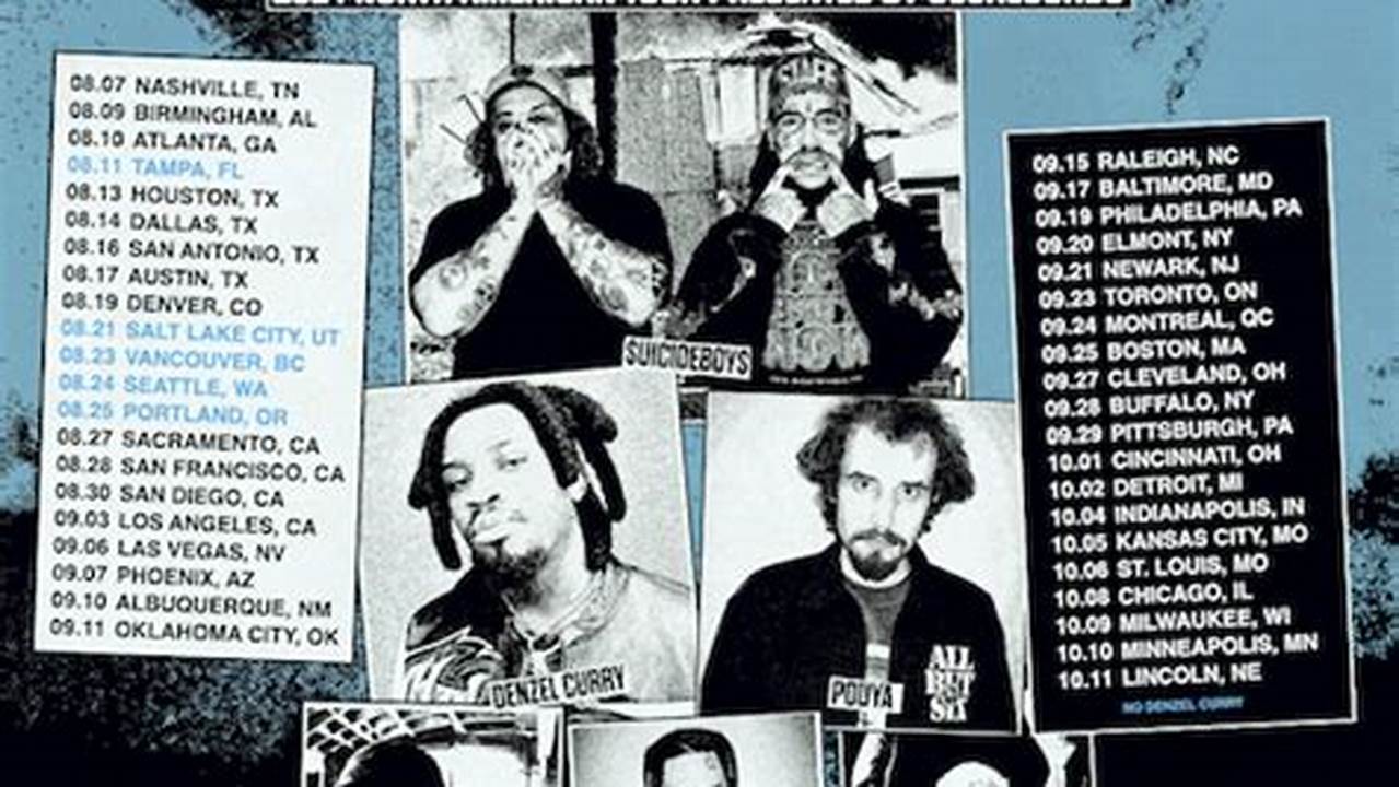 $Uicideboy$ Tour 2024 Lineup