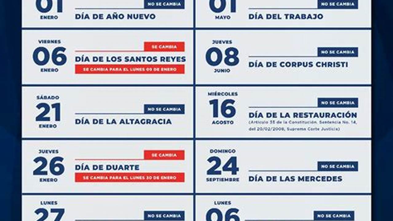 ¿Cuántos Días Festivos Faltan Este Año?, 2024