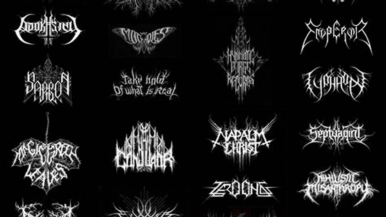 - A Death Metal Logo Should Be Original And Unique. It Should Not Be Copied From Another Band Or Design. The Logo Should Be A Reflection Of The Band's Own Identity., Free SVG Cut Files