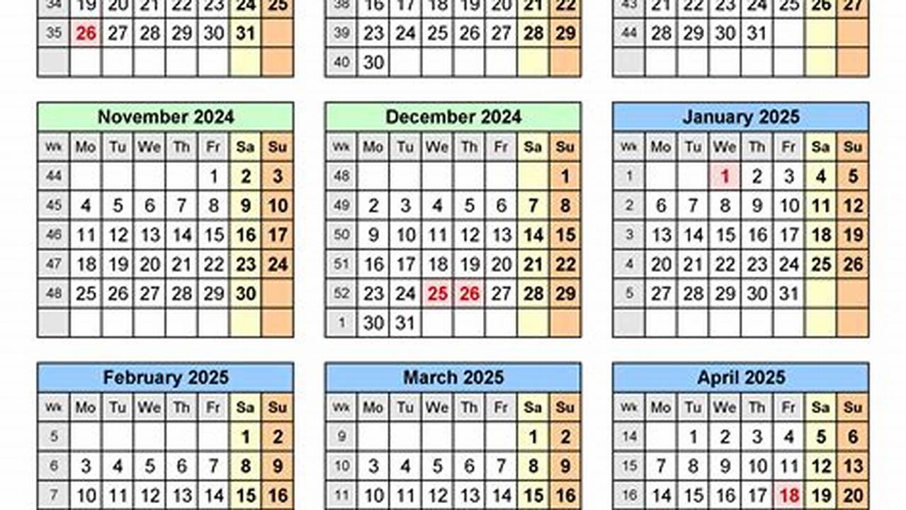 1 Jan 2024 (Mon) Spring Half Term Holidays, 2024