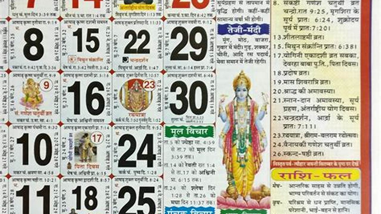 1.1 Hindu Calendar 2024 Overview;, 2024