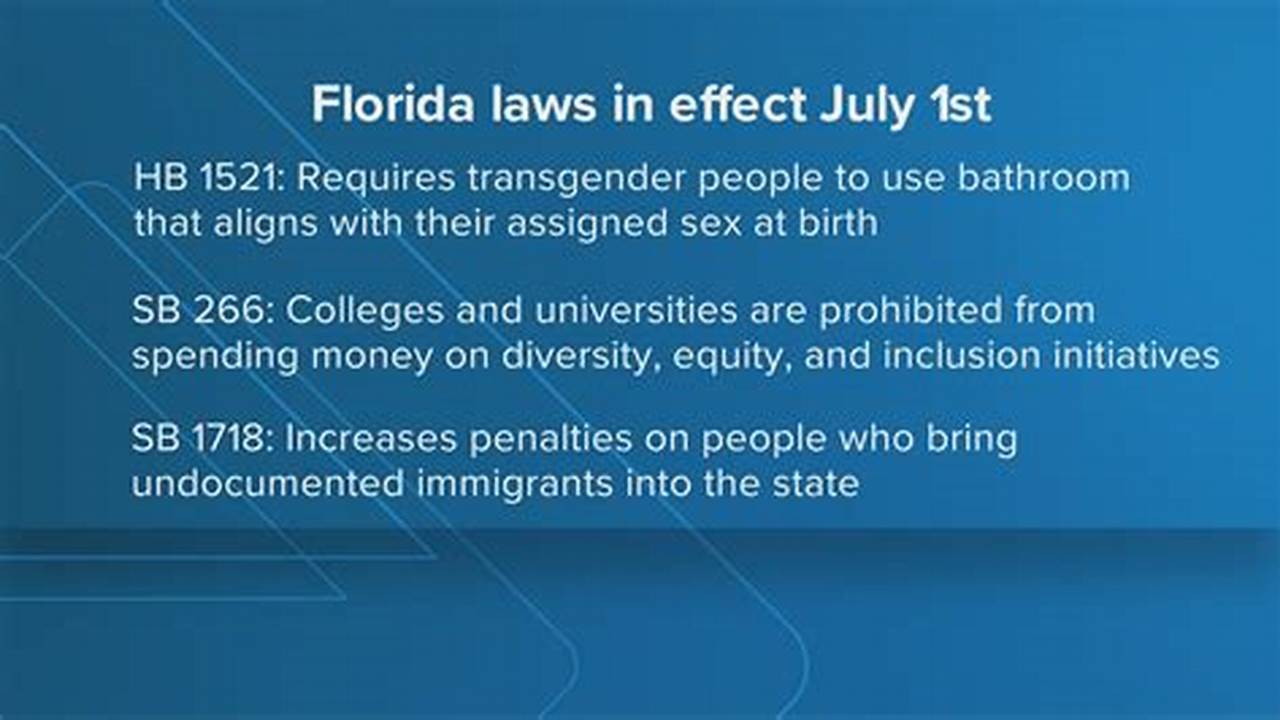 200 Laws In Florida 2024