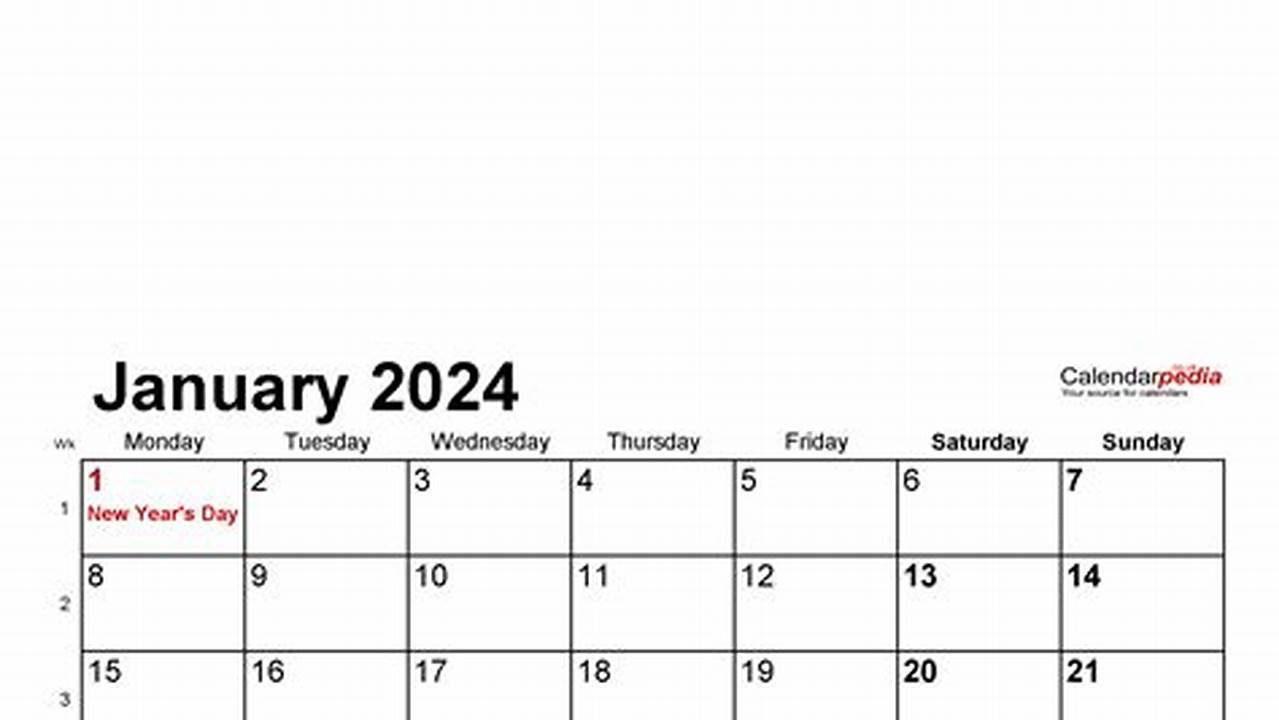 2023 2024 Free Calendar Template Blank