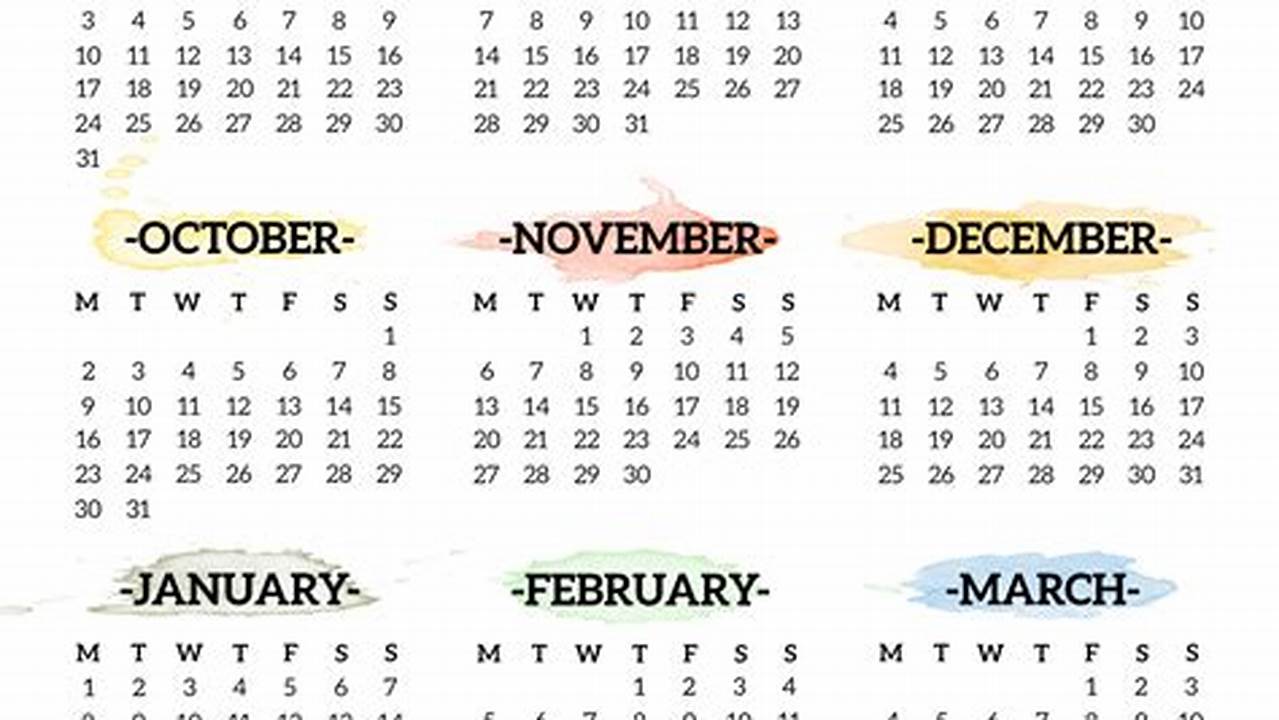 2024 2024 Calendar Template School Year