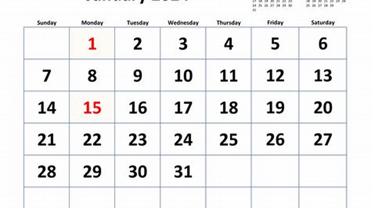 2024 2024 Monthly Calendar Free Printable