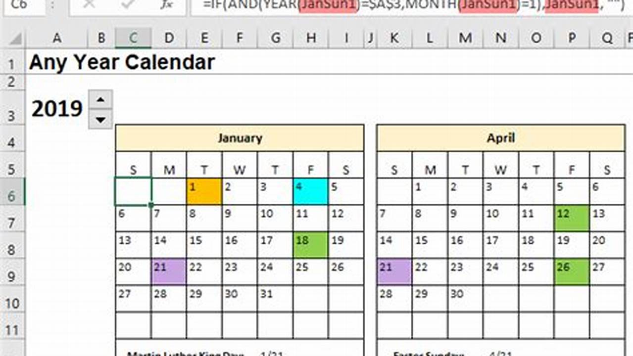 2024 52 Week Calendar Excel Formula