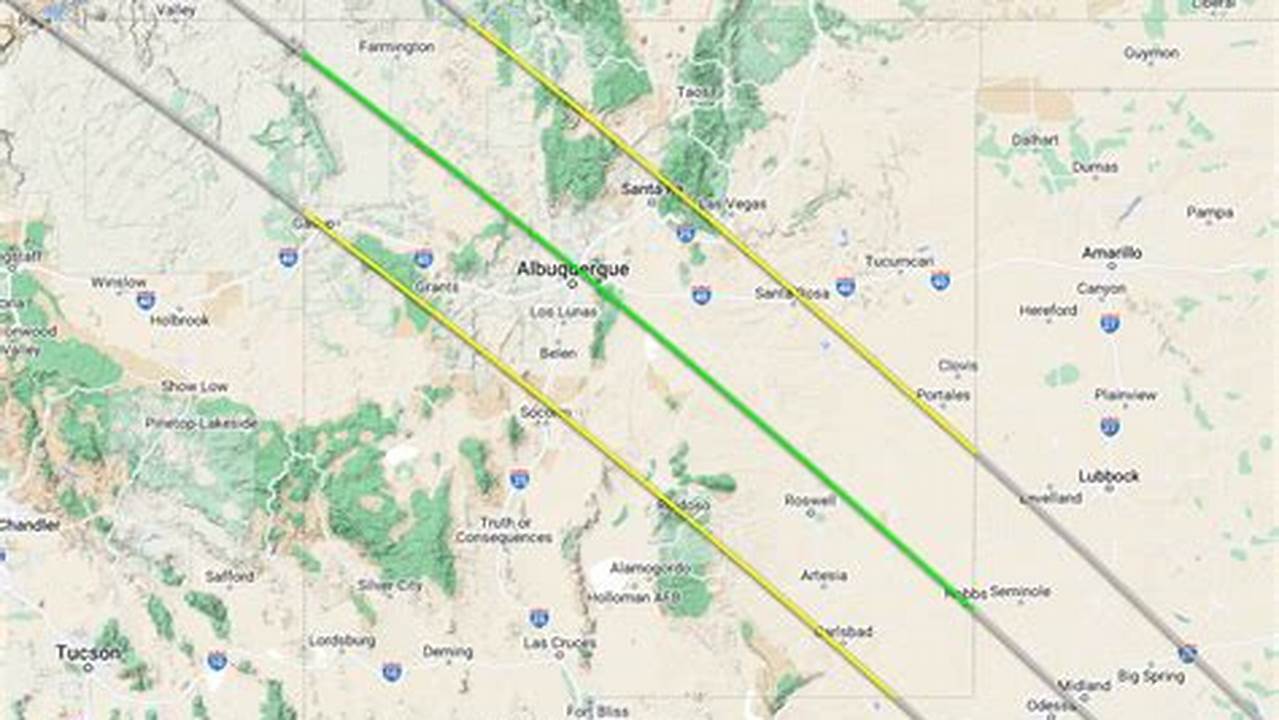 2024 Annular Eclipse Path In New Mexico City Colorado