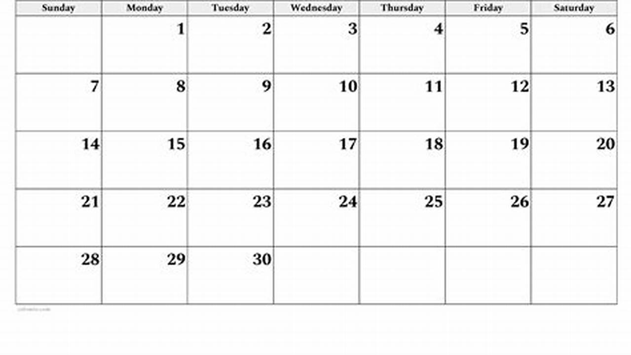 2024 April Calendar Printable Free Excel Download