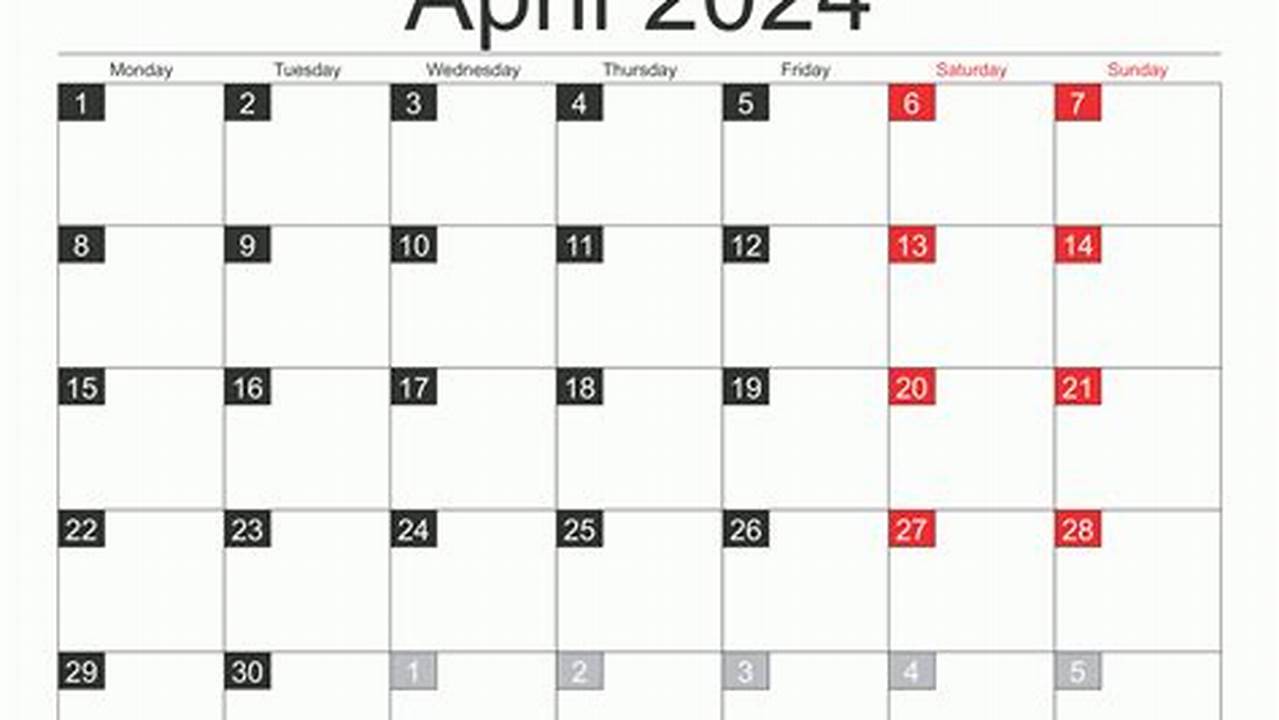 2024 April Calendar With Eastern Time Now