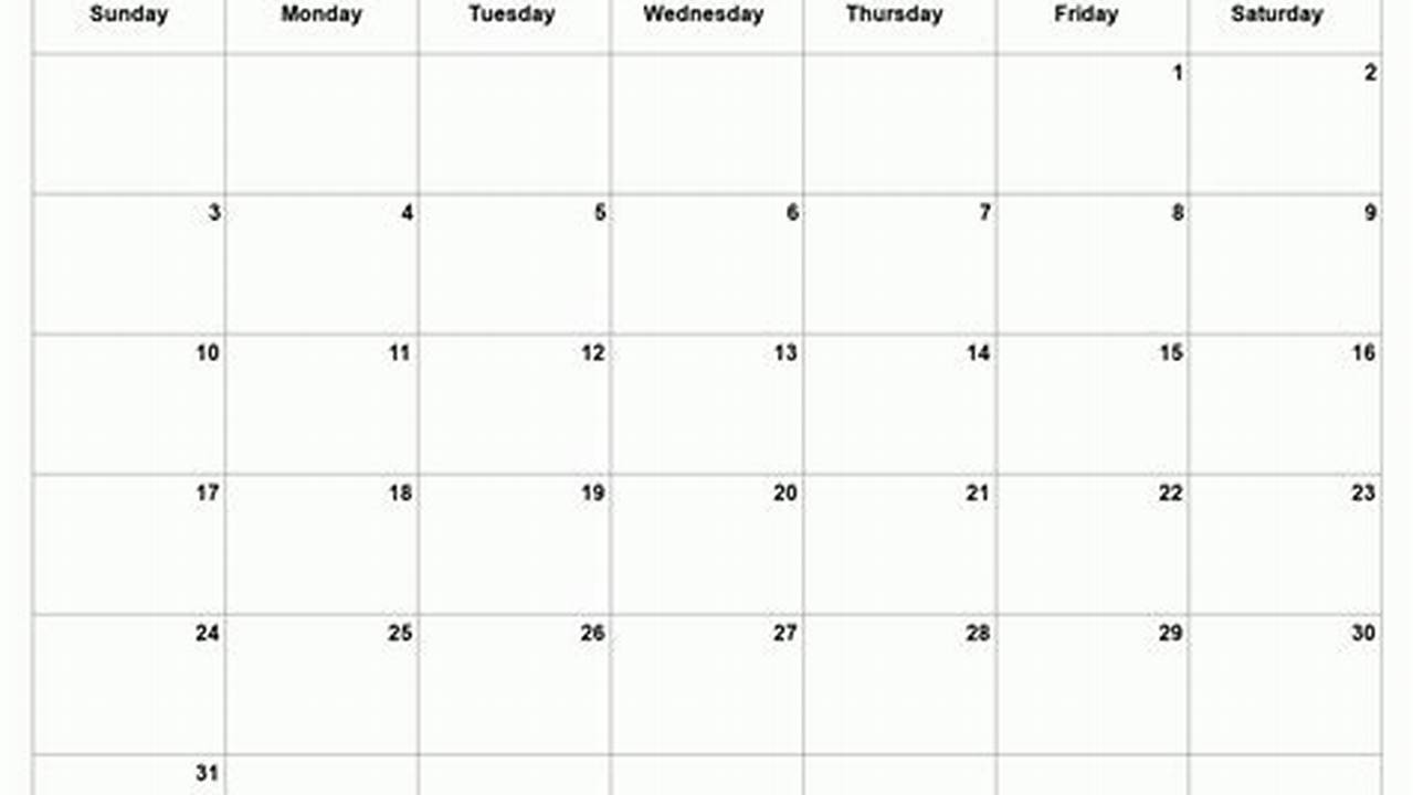2024 Blank Calendar March Calendar Printable Worksheets
