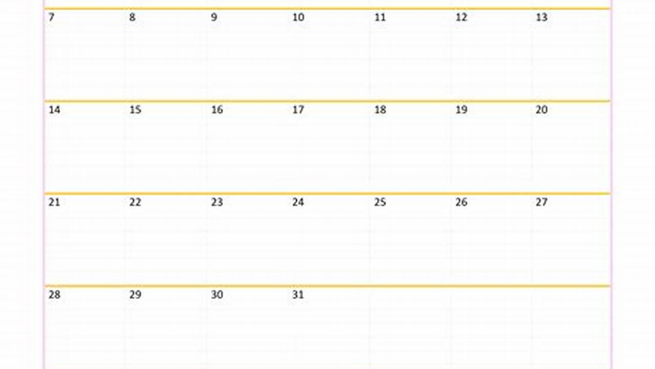 2024 Blank Calendar Monthly Schedule 2020
