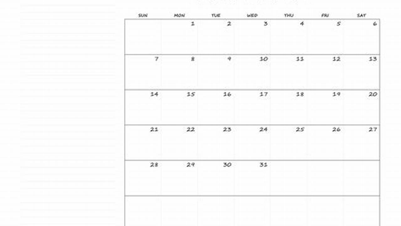 2024 Blank Calendar Sheets Free Online