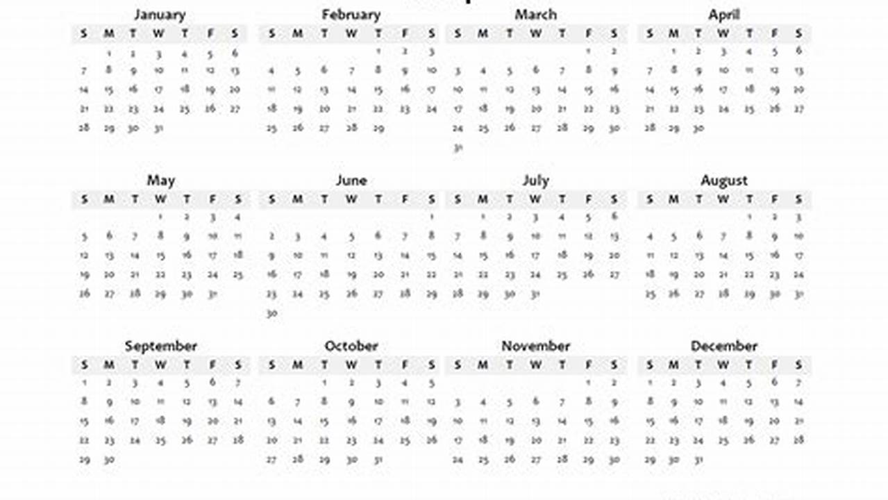 2024 Blank Calendar Template Free Printable Coloring Pages