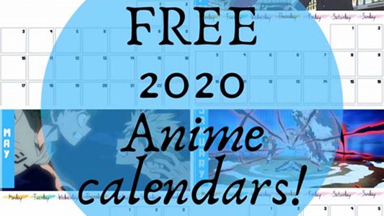 2024 Calendar Anime Images Free Download