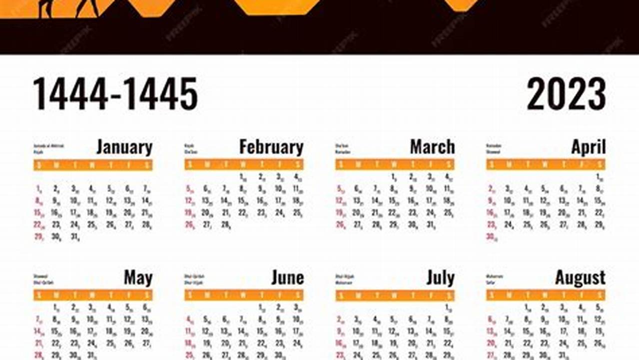 2024 Calendar Arabic Text Printable