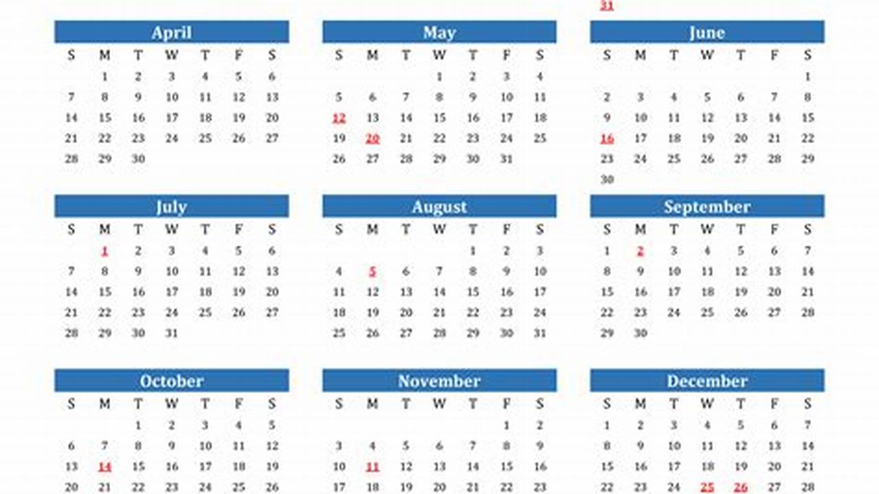 2024 Calendar Canada Printable Free