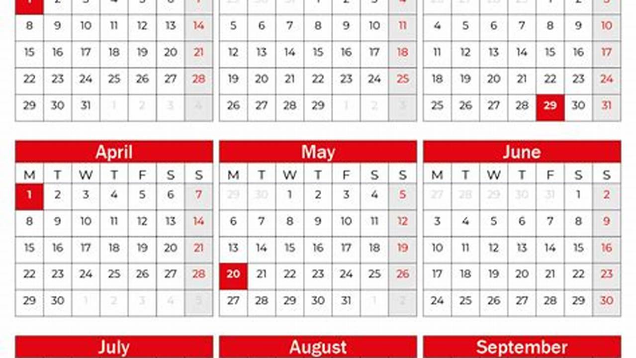 2024 Calendar Canada Printable Free Word