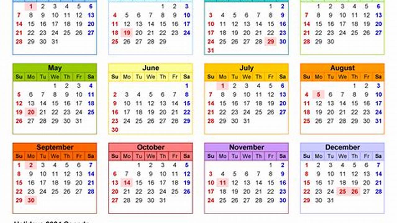 2024 Calendar Canada Stat Holidays Calendar