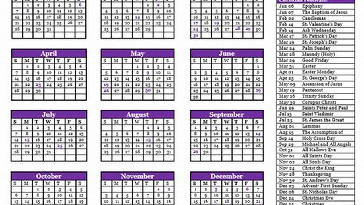 2024 Calendar Festival Pdf Printable